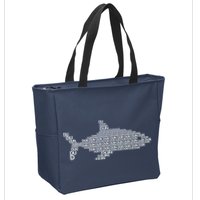 Dun Dun Dun Shark Logo Zip Tote Bag