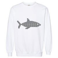 Dun Dun Dun Shark Logo Garment-Dyed Sweatshirt