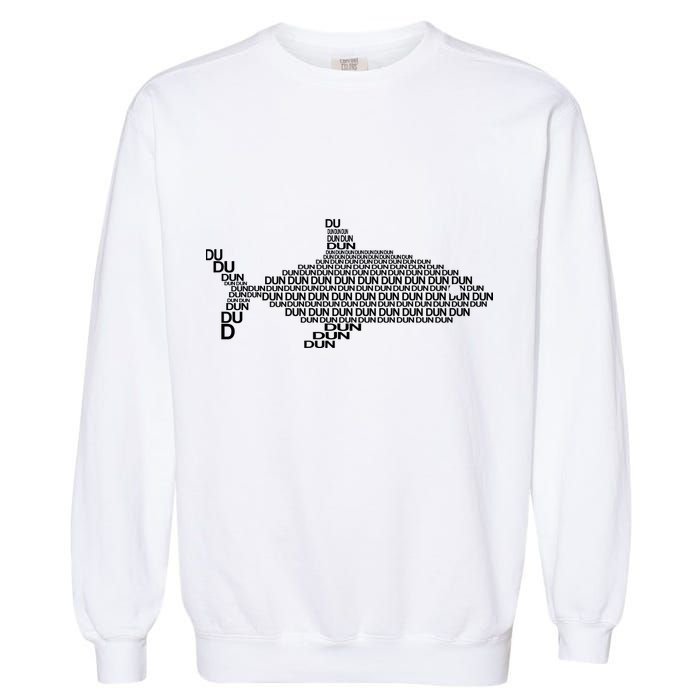 Dun Dun Dun Shark Logo Garment-Dyed Sweatshirt