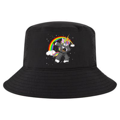 Dabbing Unicorn Ninja Cool Comfort Performance Bucket Hat