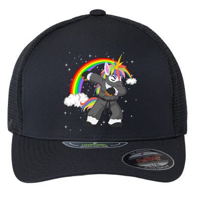 Dabbing Unicorn Ninja Flexfit Unipanel Trucker Cap