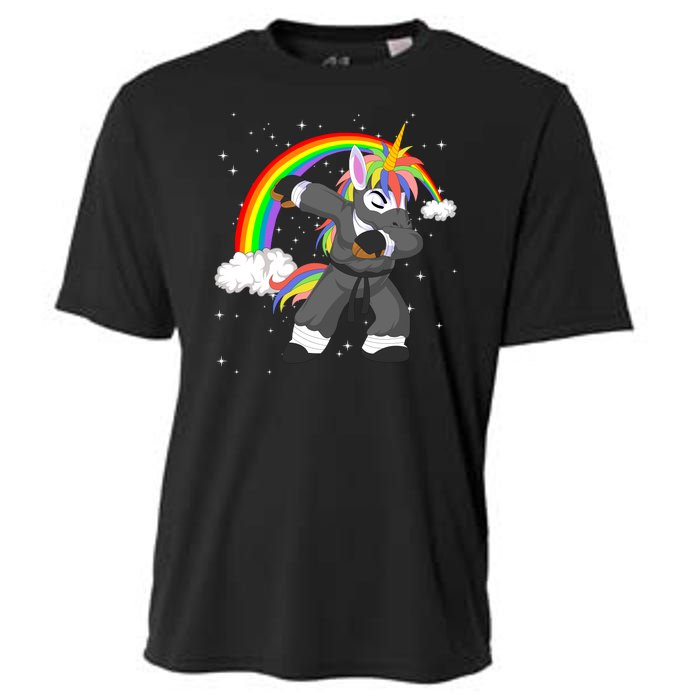 Dabbing Unicorn Ninja Cooling Performance Crew T-Shirt