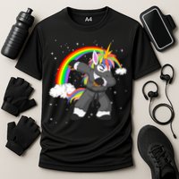Dabbing Unicorn Ninja Performance Shirt