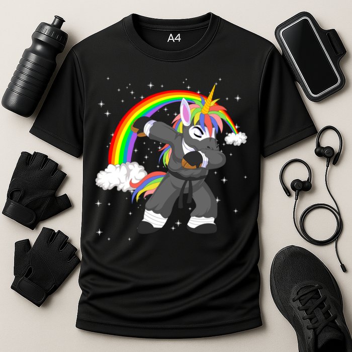 Dabbing Unicorn Ninja Performance Shirt