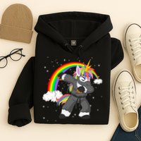 Dabbing Unicorn Ninja Hoodie