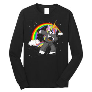 Dabbing Unicorn Ninja Long Sleeve Shirt