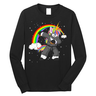 Dabbing Unicorn Ninja Long Sleeve Shirt