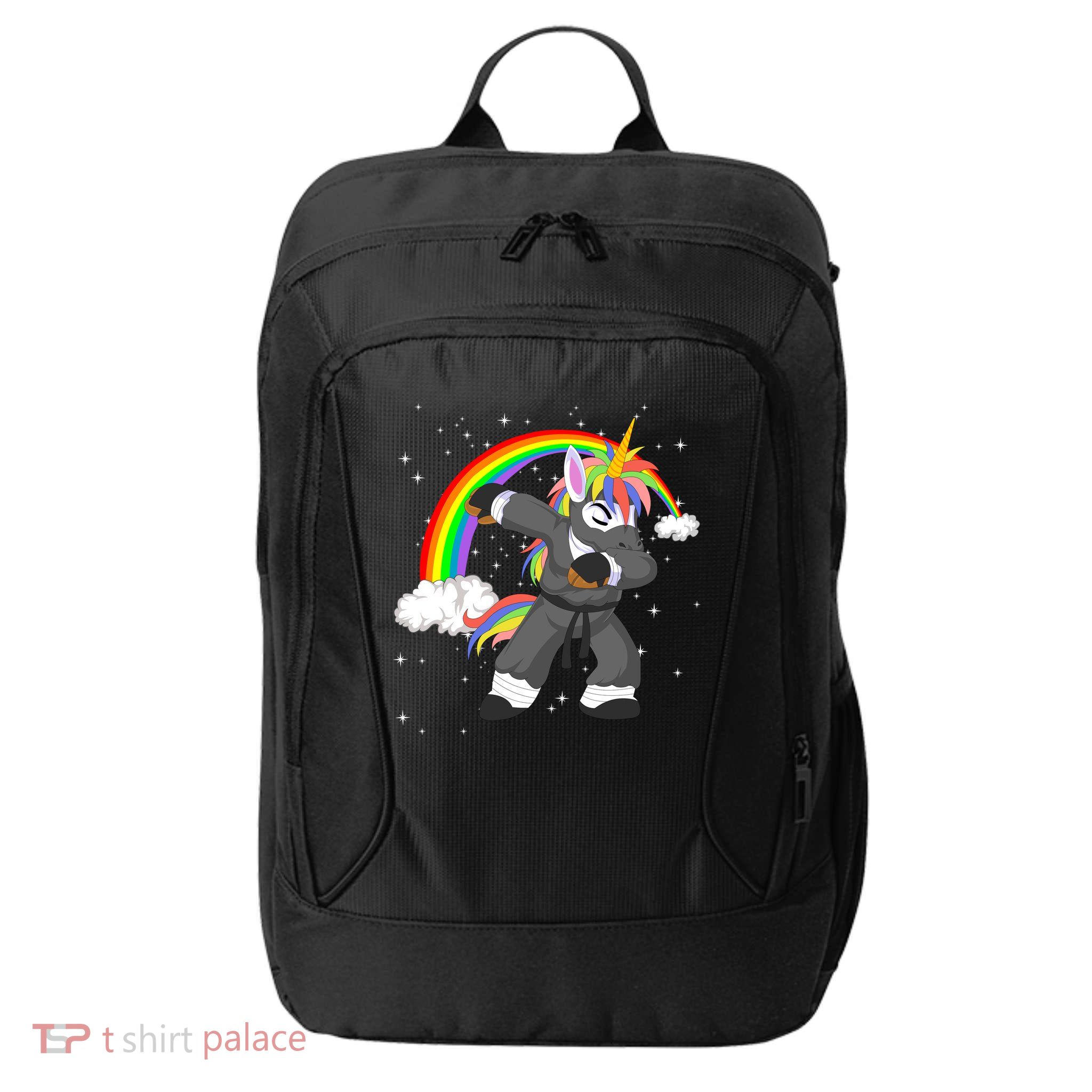 Dabbing Unicorn Ninja City Backpack