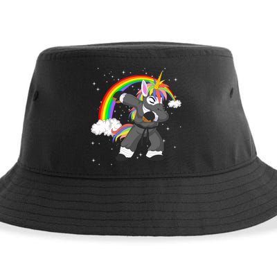 Dabbing Unicorn Ninja Sustainable Bucket Hat