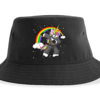 Dabbing Unicorn Ninja Sustainable Bucket Hat