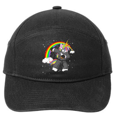 Dabbing Unicorn Ninja 7-Panel Snapback Hat