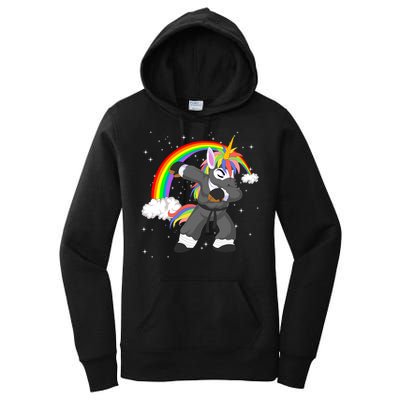 Dabbing Unicorn Ninja Women's Pullover Hoodie