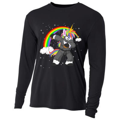 Dabbing Unicorn Ninja Cooling Performance Long Sleeve Crew