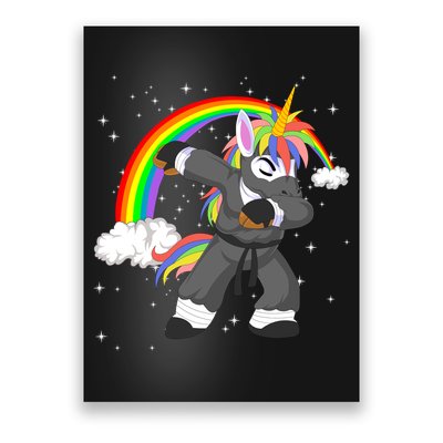 Dabbing Unicorn Ninja Poster