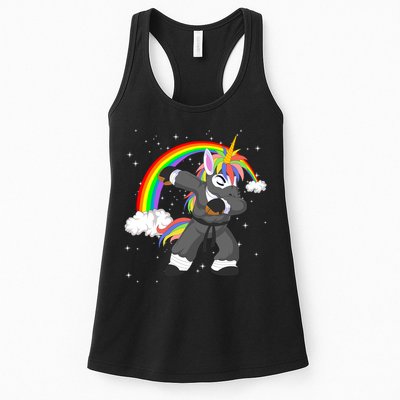 Dabbing Unicorn Ninja Womens Tank Top