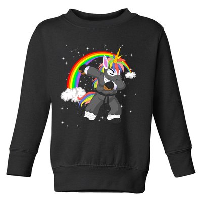 Dabbing Unicorn Ninja Toddler Sweatshirt