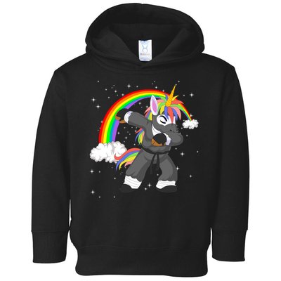 Dabbing Unicorn Ninja Toddler Hoodie