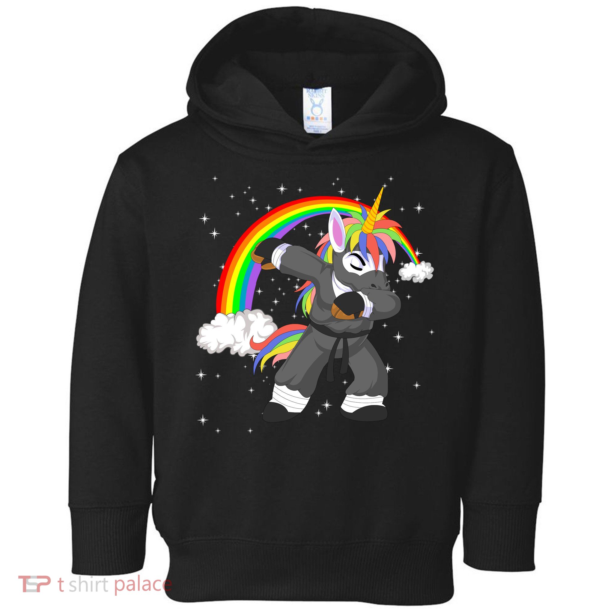 Dabbing Unicorn Ninja Toddler Hoodie