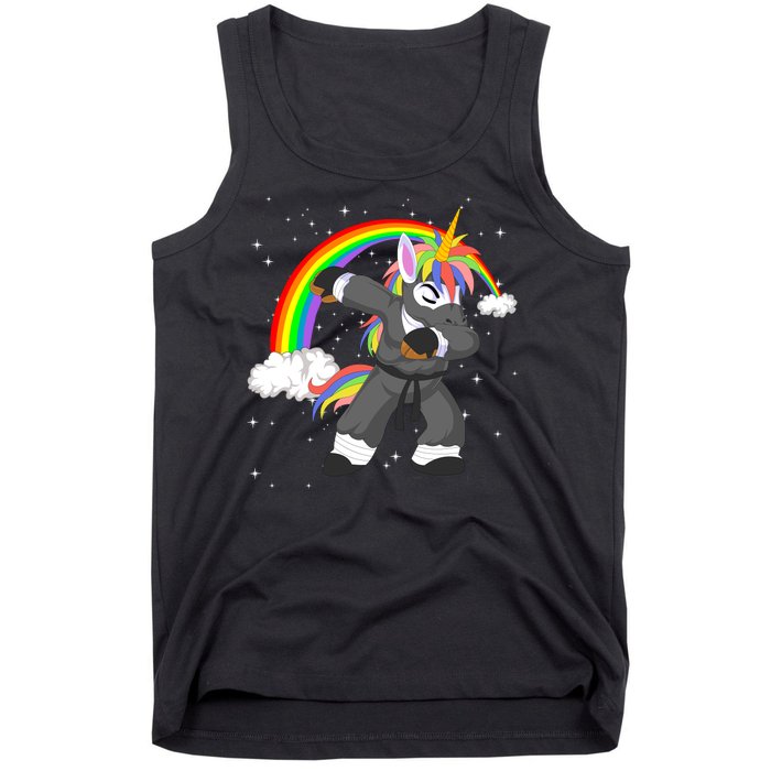 Dabbing Unicorn Ninja Tank Top