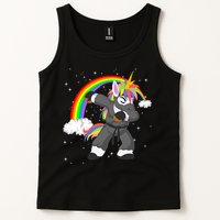 Dabbing Unicorn Ninja Tank Top