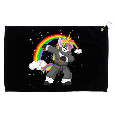 Dabbing Unicorn Ninja Grommeted Golf Towel
