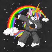 Dabbing Unicorn Ninja Microfiber Hand Towel