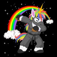Dabbing Unicorn Ninja Visor