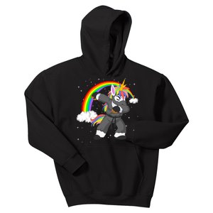 Dabbing Unicorn Ninja Kids Hoodie