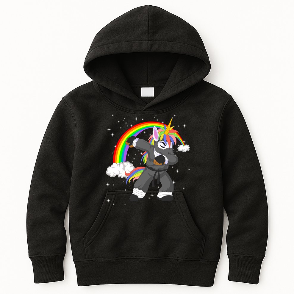 Dabbing Unicorn Ninja Kids Hoodie