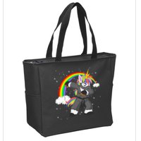 Dabbing Unicorn Ninja Zip Tote Bag