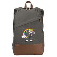 Dabbing Unicorn Ninja Cotton Canvas Backpack