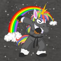 Dabbing Unicorn Ninja Vector Backpack