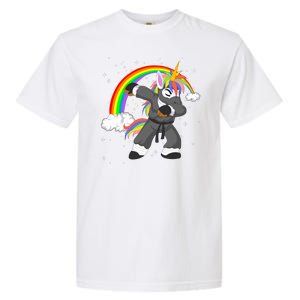 Dabbing Unicorn Ninja Garment-Dyed Heavyweight T-Shirt