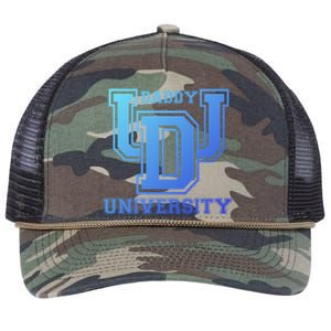 Daddy University New Dad FatherS Day Best Father Ever Gift Retro Rope Trucker Hat Cap