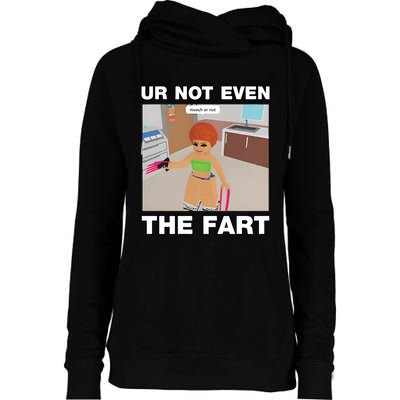 Dippytees Ur Not Even The Fart Ice Spice Womens Funnel Neck Pullover Hood