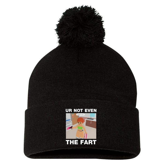 Dippytees Ur Not Even The Fart Ice Spice Pom Pom 12in Knit Beanie