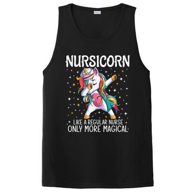 Dabbing Unicorn Nursicorn Funny Nurse Gift Cna Rn Gift PosiCharge Competitor Tank