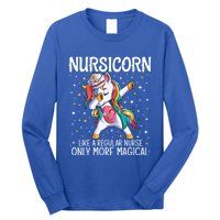 Dabbing Unicorn Nursicorn Funny Nurse Gift Cna Rn Gift Long Sleeve Shirt