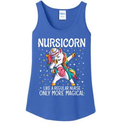 Dabbing Unicorn Nursicorn Funny Nurse Gift Cna Rn Gift Ladies Essential Tank