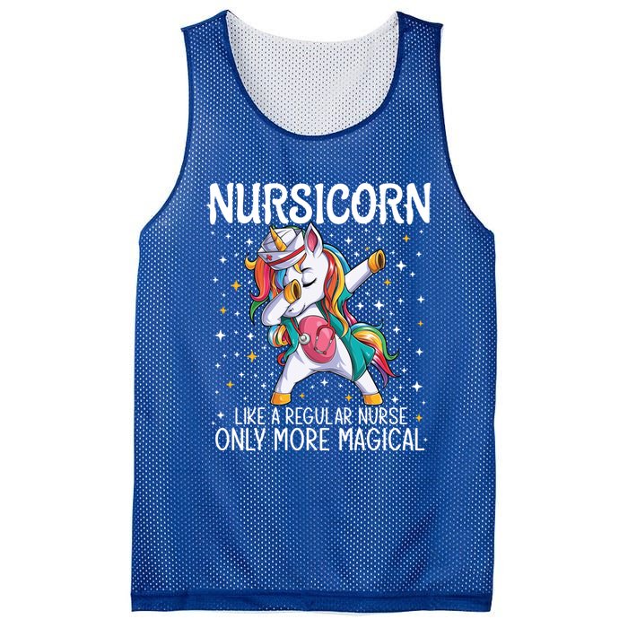 Dabbing Unicorn Nursicorn Funny Nurse Gift Cna Rn Gift Mesh Reversible Basketball Jersey Tank