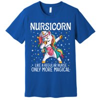 Dabbing Unicorn Nursicorn Funny Nurse Gift Cna Rn Gift Premium T-Shirt