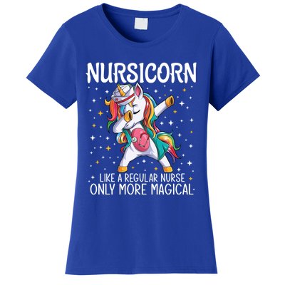 Dabbing Unicorn Nursicorn Funny Nurse Gift Cna Rn Gift Women's T-Shirt