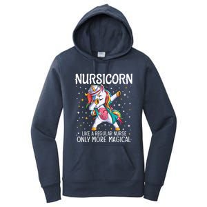 Dabbing Unicorn Nursicorn Funny Nurse Gift Cna Rn Gift Women's Pullover Hoodie