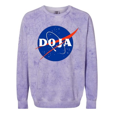 Doja Universe Nasa Blue Doja Cat Colorblast Crewneck Sweatshirt