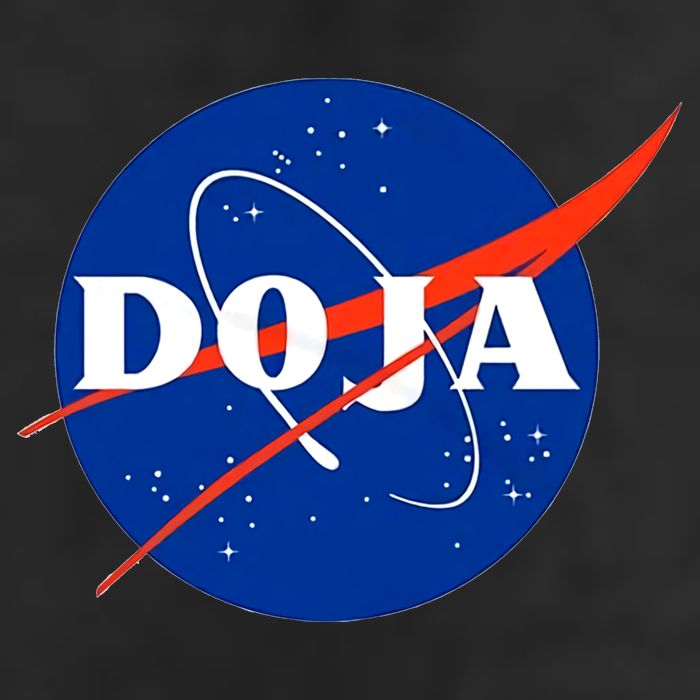 Doja Universe Nasa Blue Doja Cat 7 Panel Mesh Trucker Snapback Hat