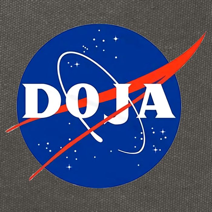 Doja Universe Nasa Blue Doja Cat Cotton Canvas Backpack