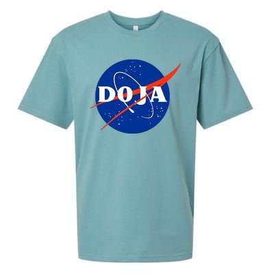 Doja Universe Nasa Blue Doja Cat Sueded Cloud Jersey T-Shirt