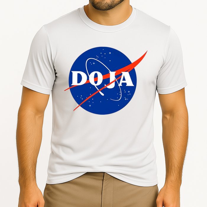 Doja Universe Nasa Blue Doja Cat Cooling Performance Crew T-Shirt