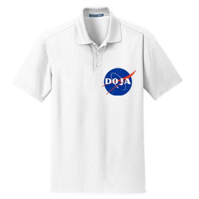 Doja Universe Nasa Blue Doja Cat Dry Zone Grid Polo