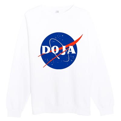 Doja Universe Nasa Blue Doja Cat Premium Crewneck Sweatshirt